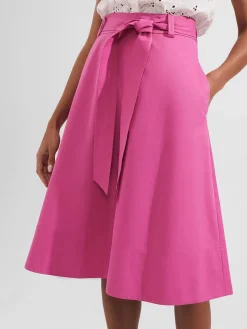 New Hobbs Jeanette Skirt Deep Fuchsia
