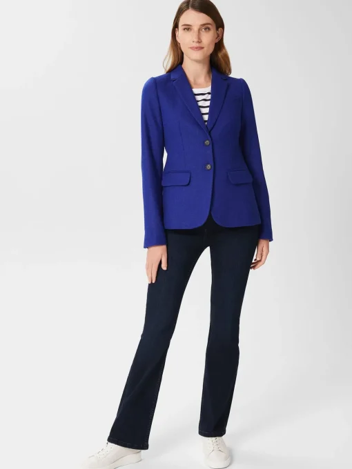 Sale Hobbs Jessica Wool Jacket Cobalt