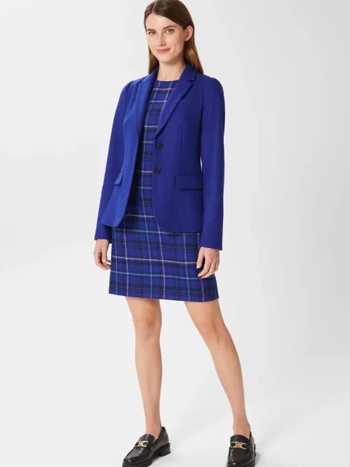 Sale Hobbs Jessica Wool Jacket Cobalt