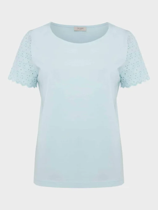 Cheap Hobbs Jessie Broderie Top Clearwater Blue