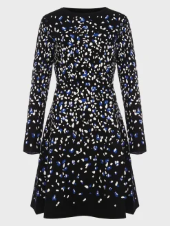 Hot Hobbs Jodie Knitted Dress Black Multi
