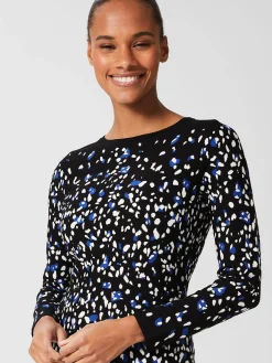 Hot Hobbs Jodie Knitted Dress Black Multi