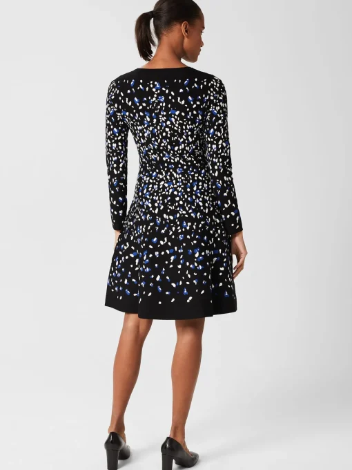 Hot Hobbs Jodie Knitted Dress Black Multi