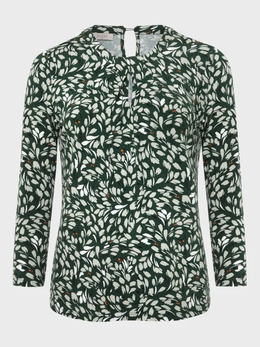 Store Hobbs Julia Printed Top Green Multi