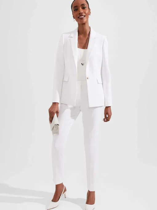 Store Hobbs Kaia Trousers Fresh Ivory