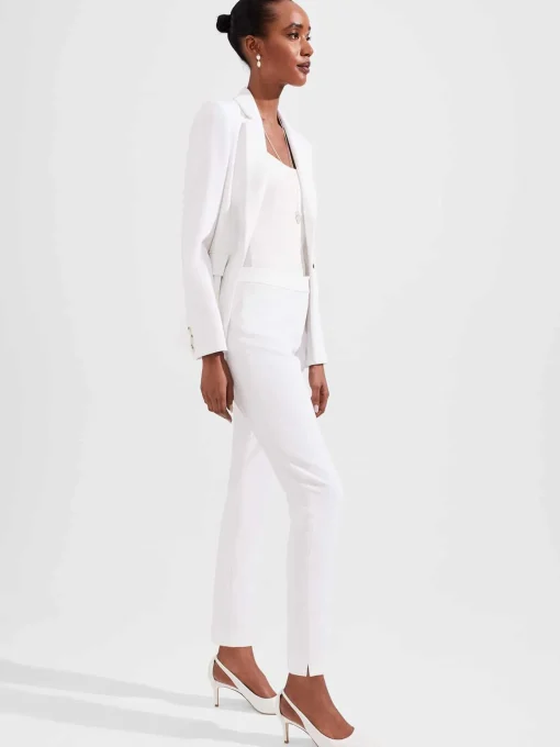 Store Hobbs Kaia Trousers Fresh Ivory