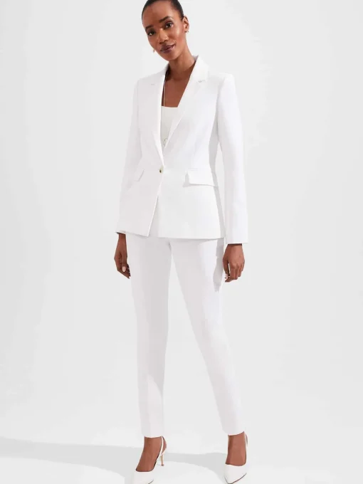 Store Hobbs Kaia Trousers Fresh Ivory