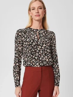 Online Hobbs Kamala Blouse Black Multi