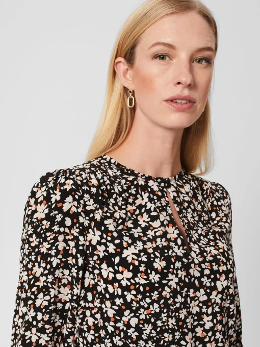 Online Hobbs Kamala Blouse Black Multi