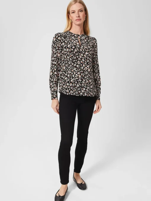 Online Hobbs Kamala Blouse Black Multi