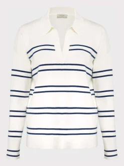 Shop Hobbs Karissa Cotton Jumper Ivory Blue
