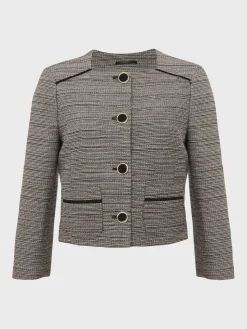 Clearance Hobbs Kathy Jacket Black Ivory