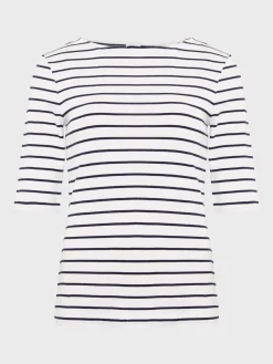 Best Hobbs Katie Button Back Top Ivory Hobbsnavy