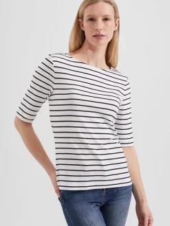 Best Hobbs Katie Button Back Top Ivory Hobbsnavy