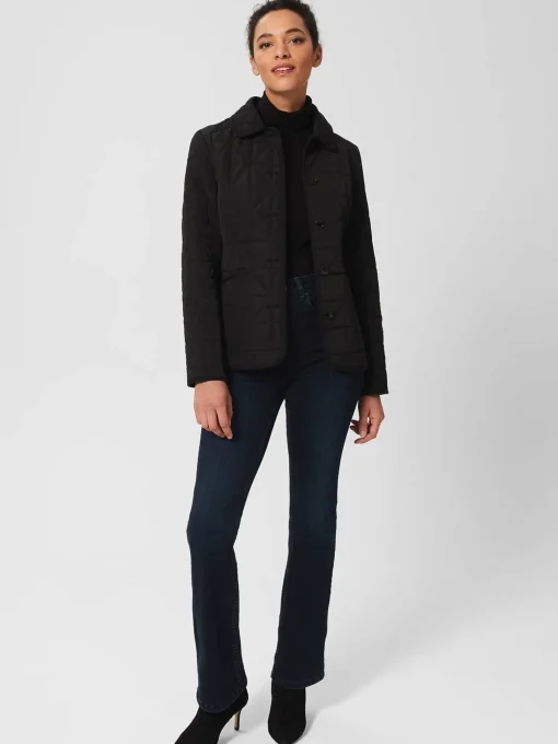 Cheap Hobbs Katie Quilted Coat Black