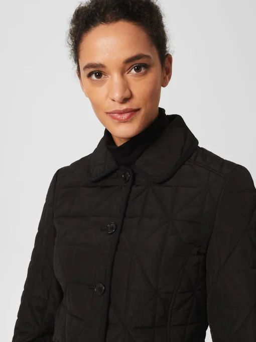 Cheap Hobbs Katie Quilted Coat Black