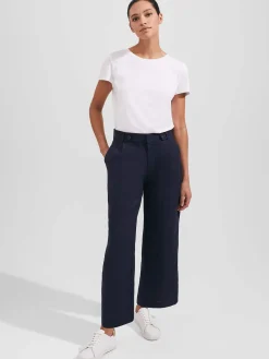 Cheap Hobbs Keighley Crop Trousers Navy