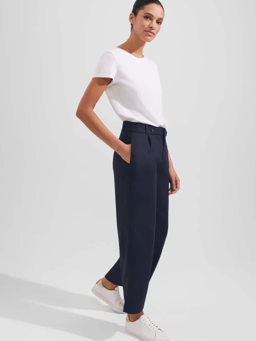 Cheap Hobbs Keighley Crop Trousers Navy