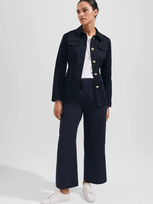 Cheap Hobbs Keighley Crop Trousers Navy