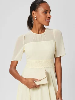 Online Hobbs Kensington Clutch Pale Yellow