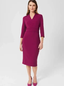 Best Sale Hobbs Kim Dress Bright Plum