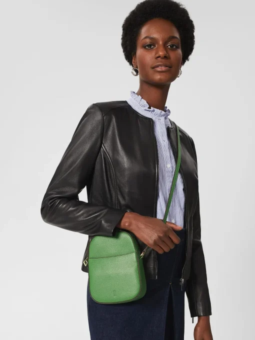 New Hobbs Kingston Cross Body Pea Green