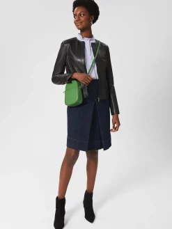 New Hobbs Kingston Cross Body Pea Green