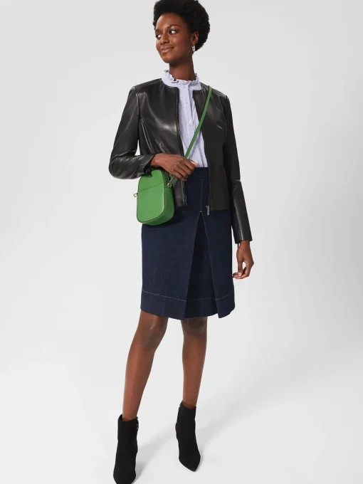 New Hobbs Kingston Cross Body Pea Green