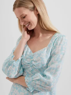 Clearance Hobbs Kristina Top Blue Ivory