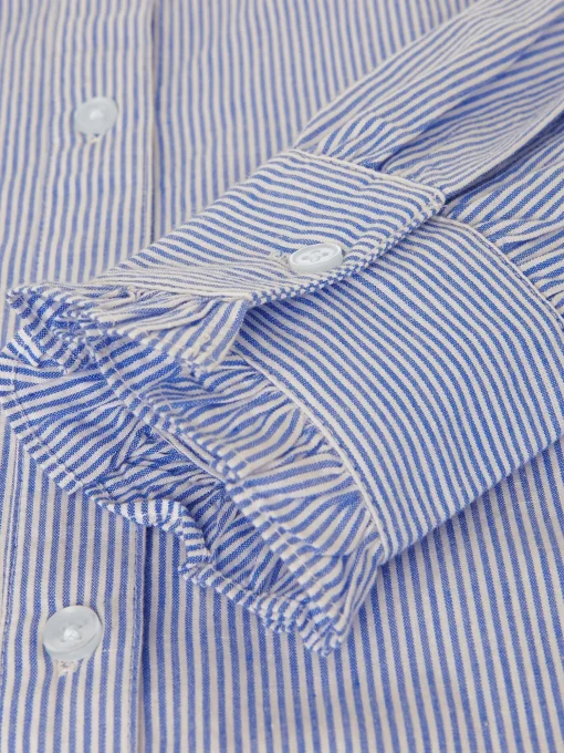 Store Hobbs Lattika Blouse Blue Ivory