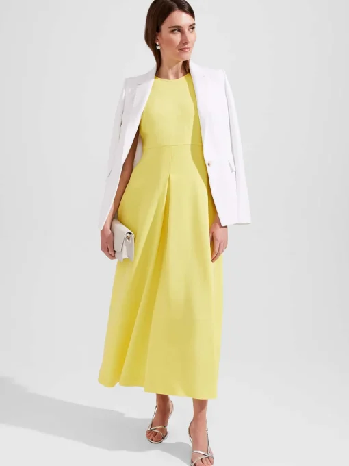 Best Sale Hobbs Lavina Dress Yellow
