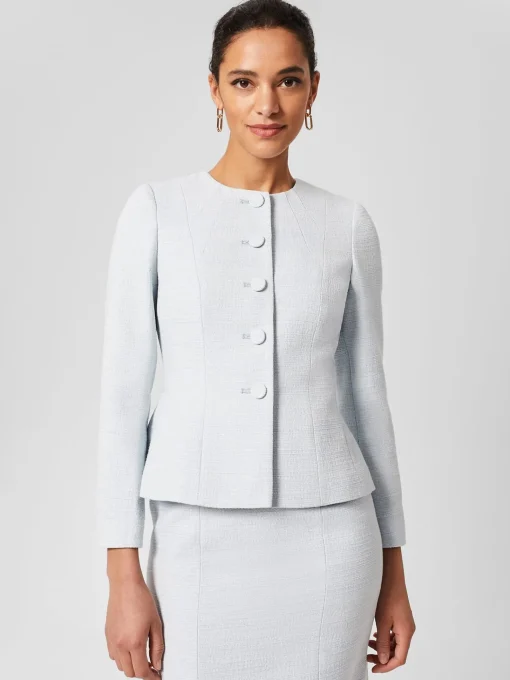 Cheap Hobbs Layla Sculpting Jacket Pale Blue