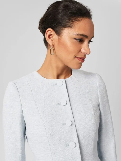 Cheap Hobbs Layla Sculpting Jacket Pale Blue