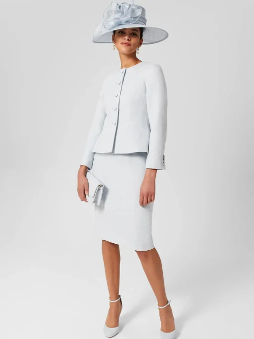 Cheap Hobbs Layla Sculpting Jacket Pale Blue