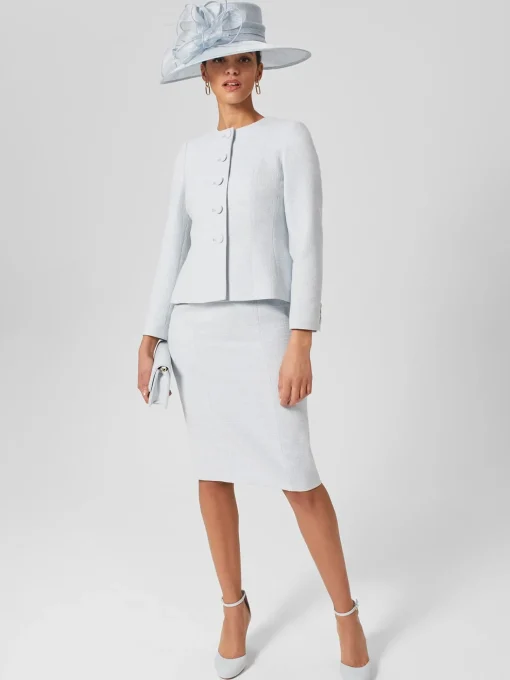 Best Sale Hobbs Layla Shift Dress Pale Blue