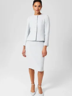 Best Sale Hobbs Layla Shift Dress Pale Blue