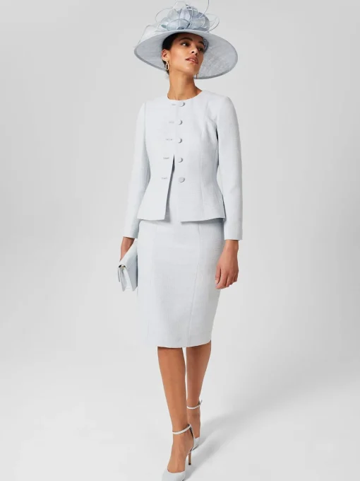 Best Sale Hobbs Layla Shift Dress Pale Blue