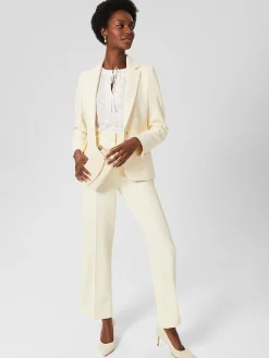 Fashion Hobbs Leena Lace Trim Blouse Ivory