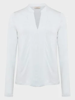 Clearance Hobbs Leena Long Sleeve Top Stone Blue