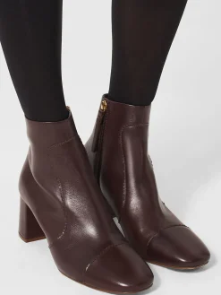 Sale Hobbs Leila Ankle Boot Aubergine