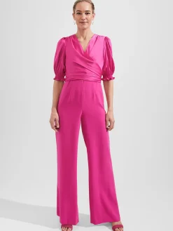 Flash Sale Hobbs Lenora Wrap Jumpsuit Pink
