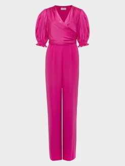 Flash Sale Hobbs Lenora Wrap Jumpsuit Pink
