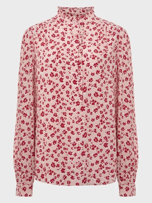 Flash Sale Hobbs Lillian Blouse Pink Multi