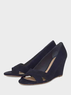 New Hobbs Lindsay Wedge Navy