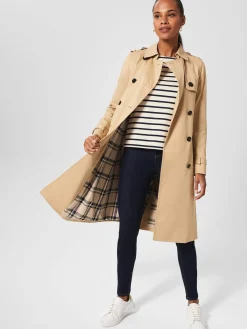 Best Sale Hobbs Lisa Trench Beige Suede