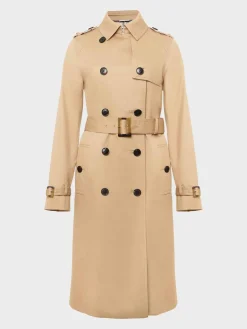 Best Sale Hobbs Lisa Trench Beige Suede