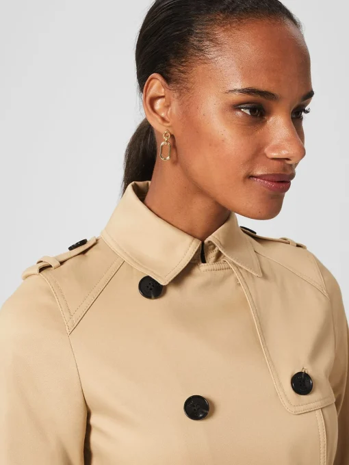 Best Sale Hobbs Lisa Trench Beige Suede