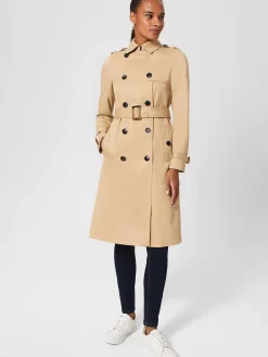 Best Sale Hobbs Lisa Trench Beige Suede