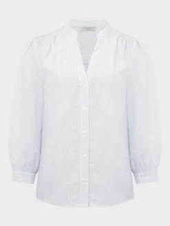 Outlet Hobbs Louise Blouse Dusty Blue Ivry