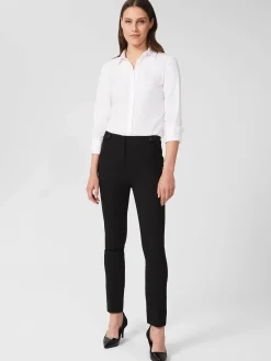 Shop Hobbs Luca Slim Trousers Black